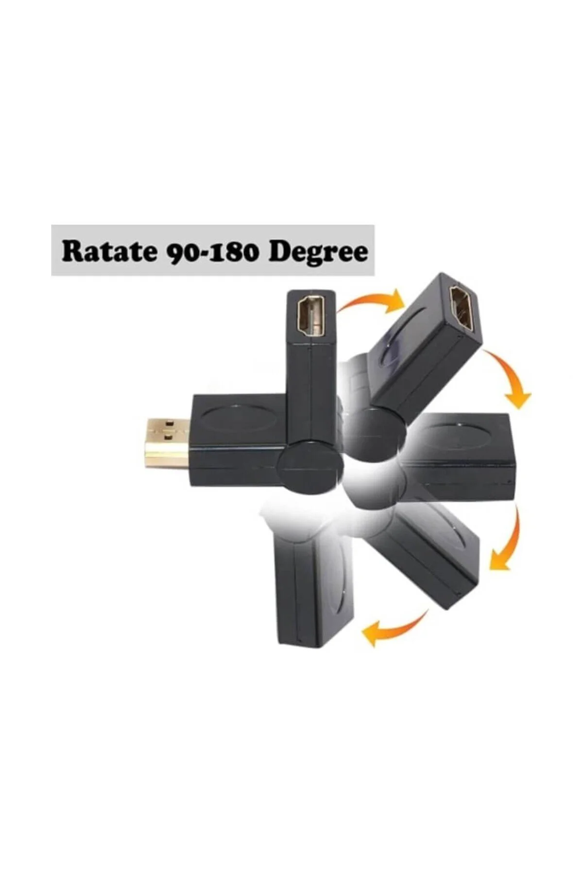 Hdmi Uzatma - Hdmi 90 180 270 Derece Dirsek Oynar Başlıklı Dişi Erkek 4k 3d Erkek Dişi Adaptör