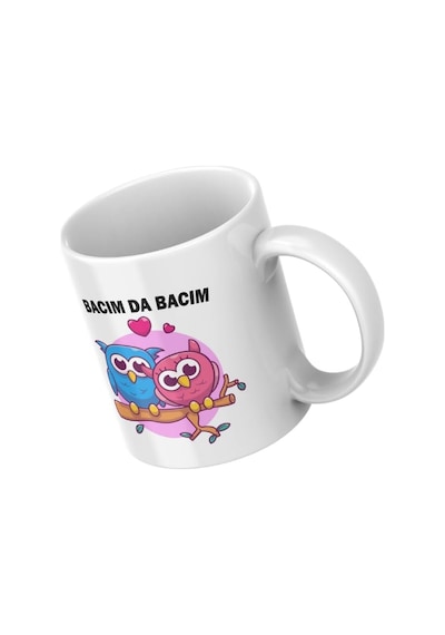 Bacım Baskılı Kupa Bardak Komik Yazılı Hediyelik Çay Kahve Kupası Beyaz - Çok Renkli
