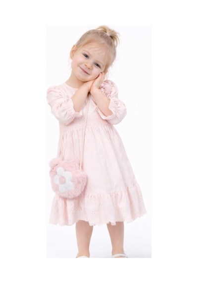 İrem Çocuk Giyim Kız Çocuk Güpürlü Balon Kol Model Bilekleri Lastikli Peluş Çantalı Pudra Renk Midi Boy Elbise Pudra İrem Çocuk Giyim Kız Çocuk Güpürlü Balon Kol Model Bilekleri Lastikli Peluş Çantalı Pudra Renk Midi Boy Elbise Pudra