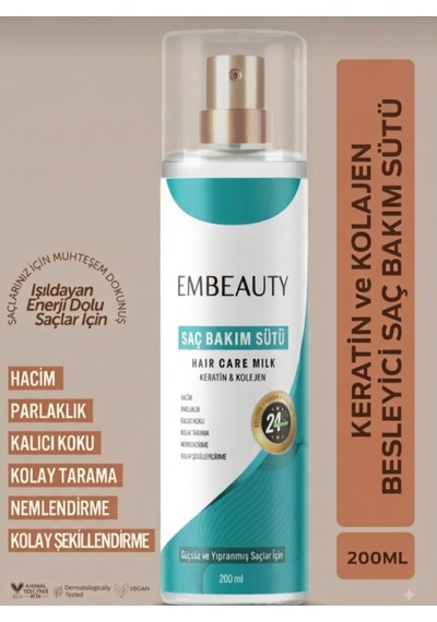 Embeuty Besleyici Keratin Kolajen Saç Bakım Sütü 200 Ml