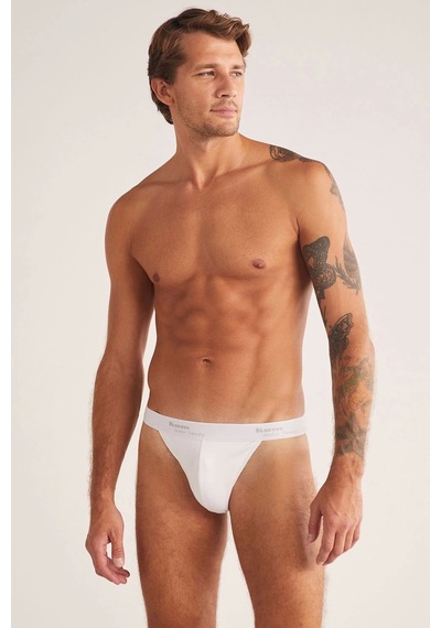 Kom Kevin Tanga Erkek Slip Beyaz