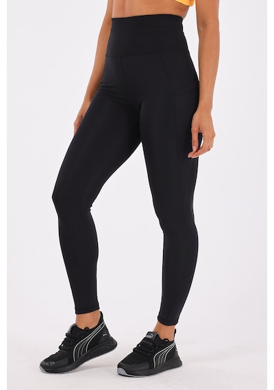 Scorp Sculpt Kadın Yüksek Bel Toparlayıcı Push Up Cepli Uzun Spor Tayt Siyah STANDART