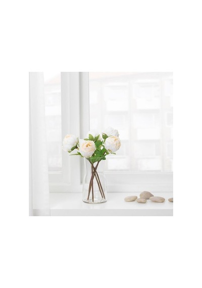 Ikea Smycka Yapay Çiçek, Beyaz, 30 Cm, Şakayık