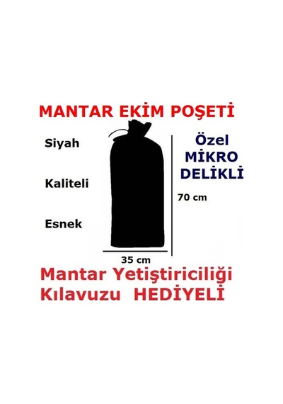Istiridye ve Kültür Kompost Poşeti Siyah 25 Adet N11.1535