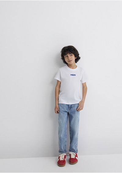 Mavi - Miav Baskılı Beyaz Tişört 66332620 Beyaz (510074593) Beyaz