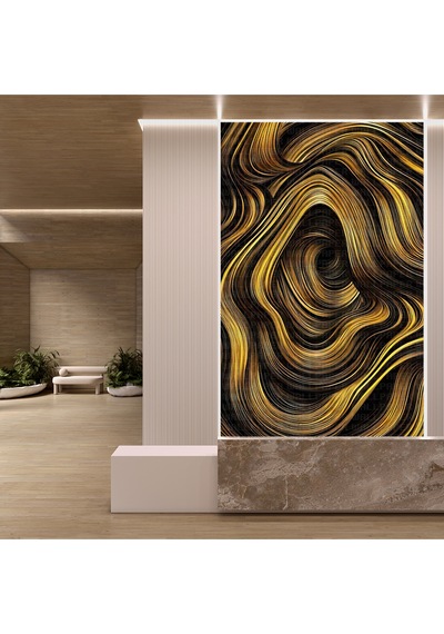3d İllustrayon Derinlik Poster Duvar Kağıdı Renkli