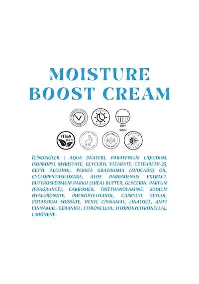 Hyaluronik Asit & Aloe Vera Içeren Nemlendirici Ve Yenileyici Yüz Kremi - Moisturizing Boost Cream