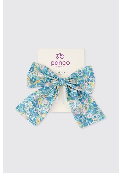 Panço Liberty Kumaş Kız Bebek Mavi Toka Seti