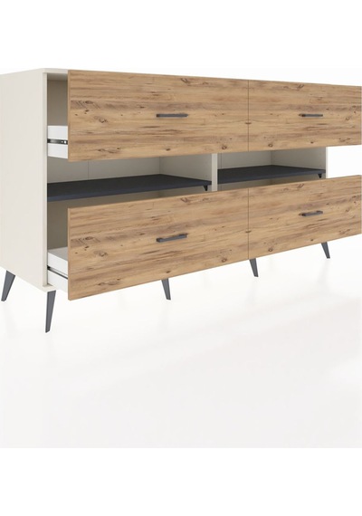 Hyperion Konsol 2 Raflı 4 Çekmeceli 176x44x99 Aytaşı-antrasit/çam Aytası/antrasıt - Aytası Hyperion Konsol 2 Raflı 4 Çekmeceli 176x44x99 Aytaşı-antrasit/çam Aytası/antrasıt - Aytası