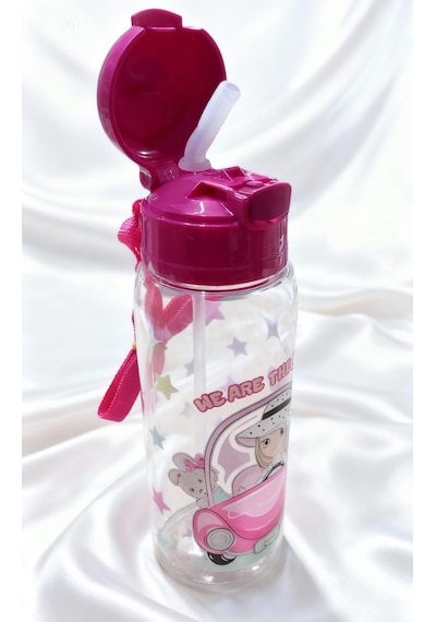 Askılı Pipetli 500 Ml Suluk/ Matara Tritan Rlx423 Koyu Pembe