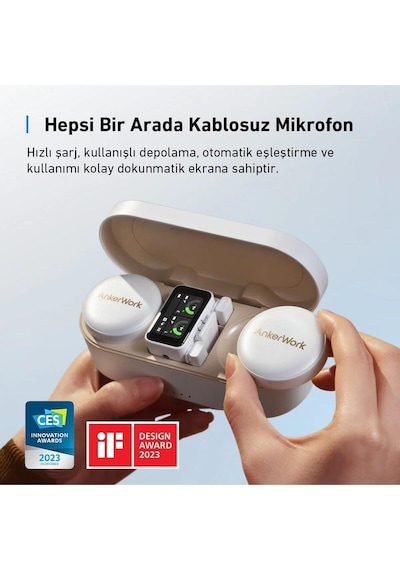Work M650 Yaka Mikrofonu-beyaz-a3320