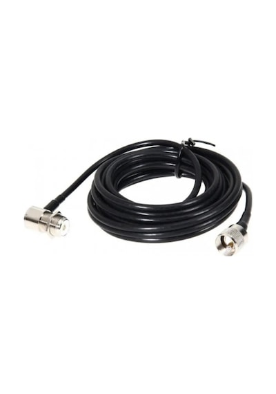 Pl259 Uhf So-239 Konnektörlü Rg58 Telsiz Anten Kablosu 5mt