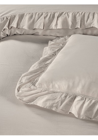 Bed Line Exclusıve Stonewashed Tek Kişilik Kutulu Bej