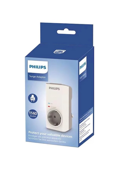 Phılıps Chp7010w/10, Tekli, Akım Korumalı Priz, 1140 Joules, Beyaz 1.5
