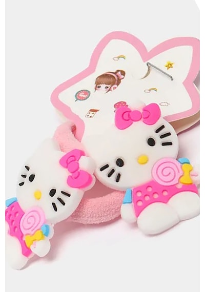 20li Silikon Kitty Figürlü Toka Lastik Toka Mini Şirin Toka Seti 20 Adet Zarif Toka Karışık