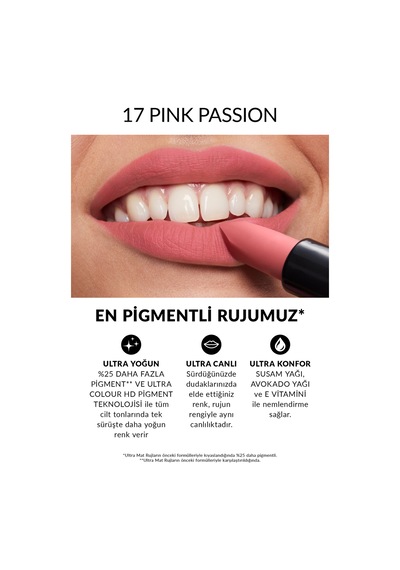 Avon Ultra Mat Ruj Pink Passion