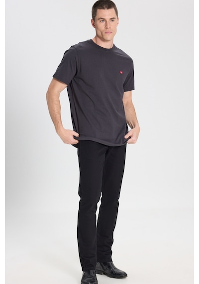 Wrangler Relaxed Fit Small Logo Siyah Erkek Kısa Kol T-shirt 000000000102265271 Siyah