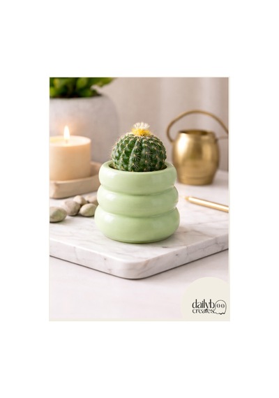 Dekoratif Donut Saksı-çiçek,bitki,kaktüs,sukulent Saksısı-modern Tarz Saksı