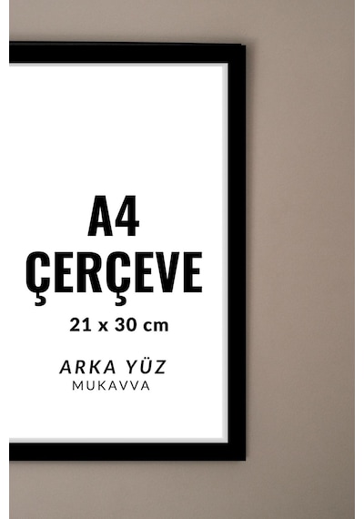 Siyah-10 Adet A4 Çerçeve Diploma Belge Sertifika Fotoğraf Resim Çerçevesi Pvc 10lu Siyah