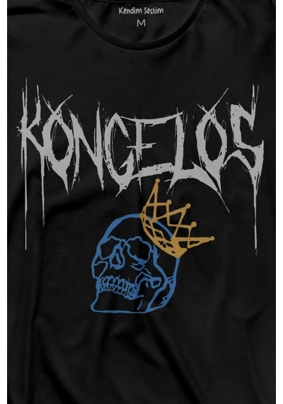 Kongelos Kralsız Taç Gothic Urban Uzun Kollu Tişört Baskılı T-shirt 001