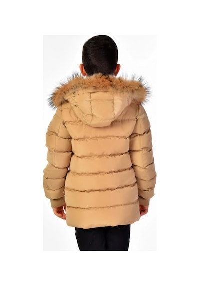 Benitto Kids Natürel Kürklü Erkek Çocuk Şişme Mont 51246-bej Bej