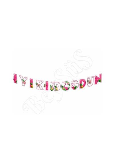 Flamingo Temalı İyi Ki Doğdun Banner Tüm Yaşlar