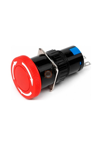 Acil Stop Butonu 16mm 1no/1nc Sy-11ts Bas-çevir 3 Pin