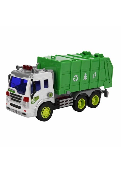 28 Cm Pilli Sesli Işıklı Çöp Kamyonu 0783