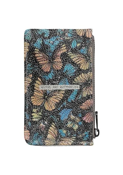 Dogo Kadın Beyaz Cüzdan - Moths And Butterflies Tasarım Renk Geçişli