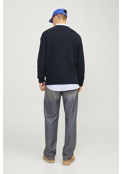 Jack & Jones Erkek Kazak 12215468 Koyu Lacıvert Koyu Lacıvert Koyu Lacivert