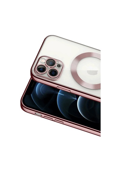 Apple iPhone Uyumlu 13 Pro Kılıf Kross Magneticsafe Kapak - Rose Bz8683140462574