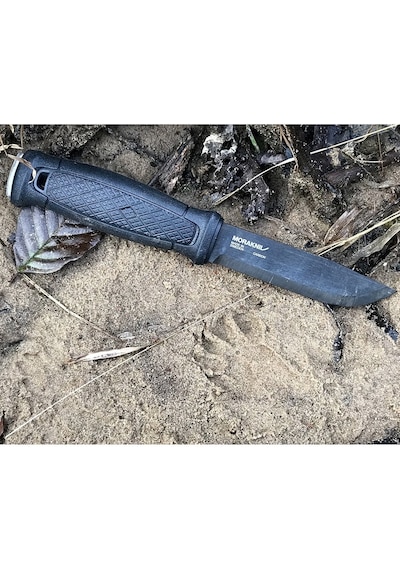 Morakniv Kamp Garberg Black Karbon DLC Deri Kılıf Siyah
