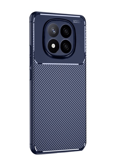 Redmi Note 14 Pro 4g Kılıf Auto Focus Karbon Kapak - Lacivert Çok Renkli