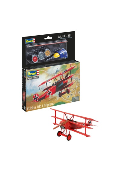 Revell Model Set Fokker Dr.1 Triplane - 1:72-64116