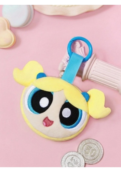 Karakterli Peluş Anahtarlık, Askılı Çanta Süsü Ve Mini Figür Cüzdanı Mavi