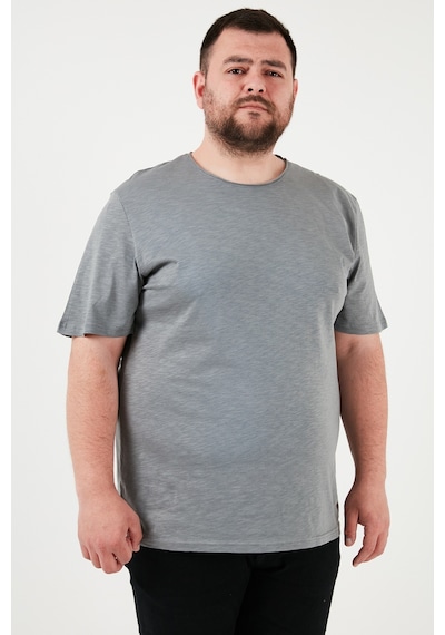 Buratti Pamuklu Regular Fit Büyük Beden Erkek T Shirt 59020001B Açık Haki
