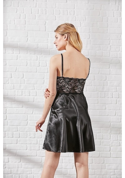 Pierre Cardin 627 Kadın Saten Dantelli Gecelik (534724671)
