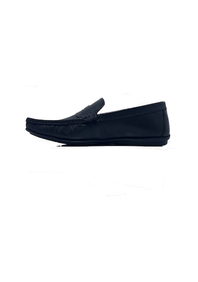 Golden Shoes Siyah Hakiki Deri Günlük Erkek Loafer Ayakkabı Siyah