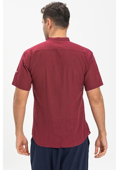 Kısa Kol Şile Bezi Bodrum Erkek T-shirt Koyu Bordo 3068-koyu Bordo Koyu Bordo