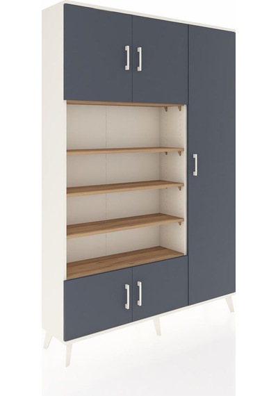 Arges Dolap 11 Raflı 5 Kapaklı 132x30x195 Aytaşı-antrasit/çam Aytaşı Arges Dolap 11 Raflı 5 Kapaklı 132x30x195 Aytaşı-antrasit/çam Aytaşı