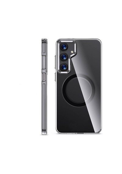 Samsung Galaxy Uyumlu S24 Kılıf Magsafe Şarj Özellik Yüzey Şeffaf Kapak