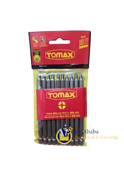 Tomax Ph1 X 100 Mm Bits Uç 10 Adet