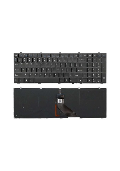 Clevo, Monster A5 V1.1, W370, W670 Notebook Klavyesi Siyah Tr Işıklı / Kl0892ld 43359999