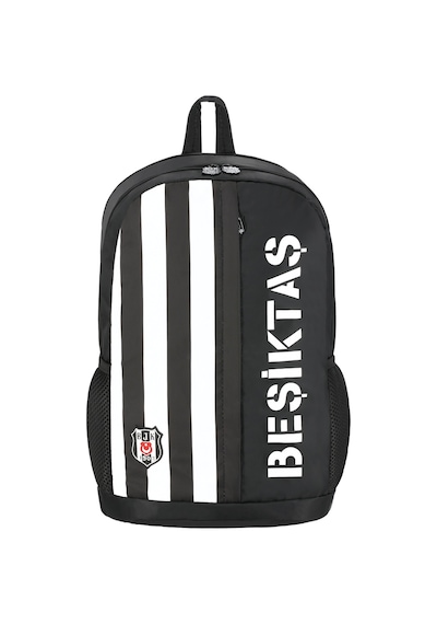 Beşiktaş Lisanslı Tribün Çubuklu Okul Sırt Çantası 25301 Beyaz - Siyah