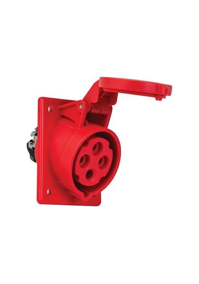 METE ENERJİ 406505V 4X16A. Ip44 Makıne Prizi -Egik (Vidalı Bağ.)