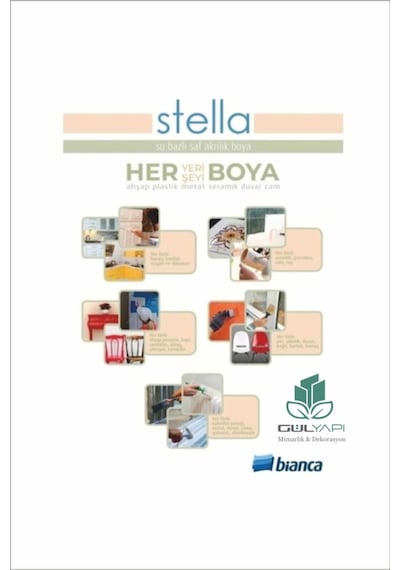 Bianca Stella Su Bazlı Saf Akrilik Boya 0,5 Lt 2002 Renk Seçenegi Diğer