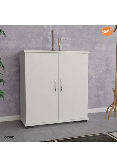 Ayakkabılık 2 Kapaklı Ayakkabı Dolabı Ard-112 Beyaz
