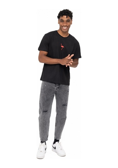 Watchofroyal Flamingo T-shirt Siyah