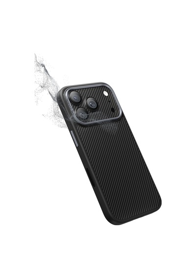 Apple Uyumlu   iPhone 17 Pro Max Benks Armorwarrior Serisi 600d Kevlar Kamera Lens Koruyucu Siyah