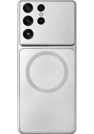 Samsung Galaxy S25 Ultra Uyumlu Kamera Korumalı Magsafe Wireless Şarj Özellikli Full Glass Arka Kapak
